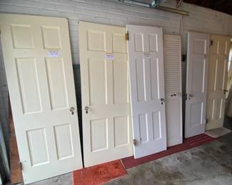 Solid wood 6 panel doors