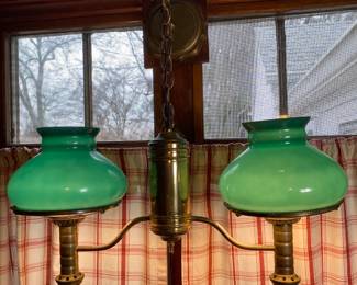Green Pendant Light (easy removal)  