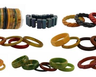 Lot 446 Bakelite Bracelets