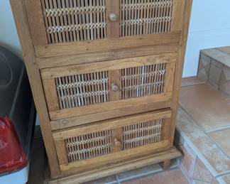 Baxton Studio Clement 3-Drawer Rustic Medium Oak Finished Wood Chest
