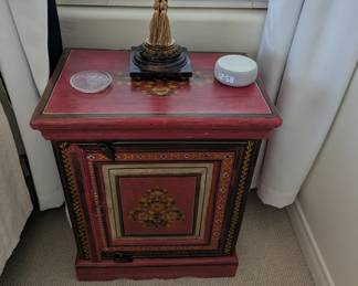 Tibetan-style oriental floral end table