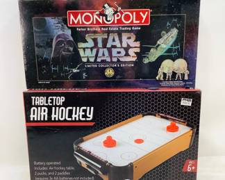 New Star Wars Monopoly and Tabletop Air Hockey Game