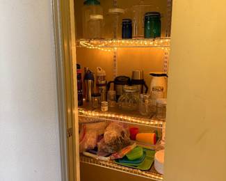 Canisters, Water bottles, Tupperware,etc.