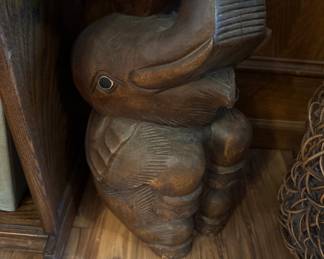 Wood Elephant Base