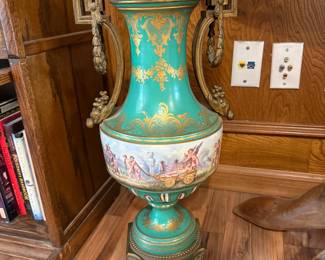 French Sevres style Porcelain Urn