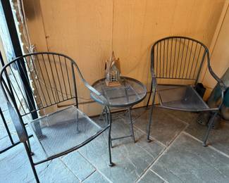 Patio chairs and table