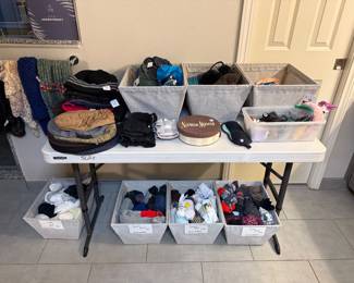 Caps, Gloves, Hats, Bras, Hair items etc.