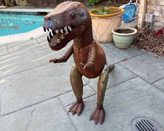 Dinosaur Yard Art