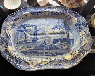Spode blue Italian Platter