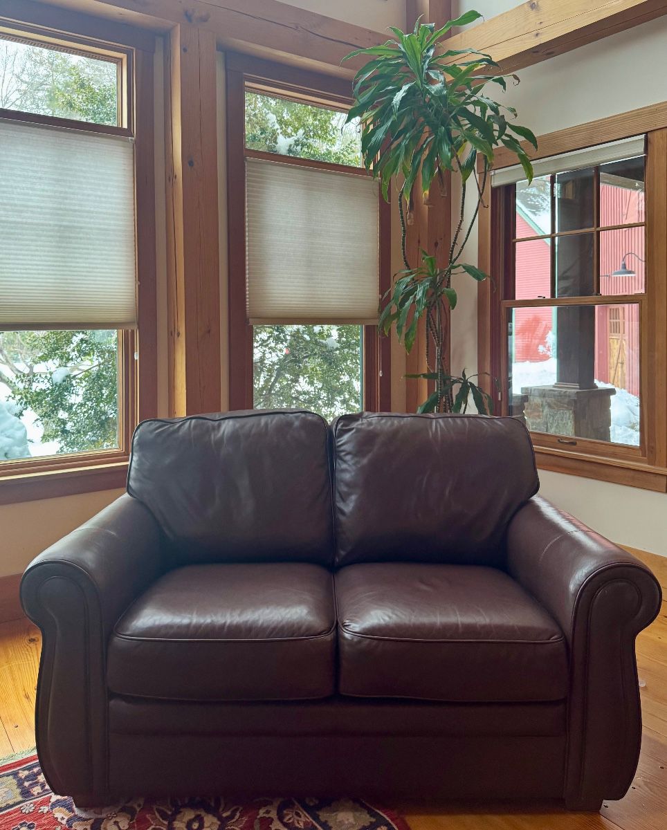 Leather Loveseat