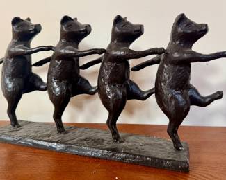 Cast Iron Dancing Pigs Chorus Line