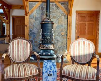 (2) Carved Armchairs