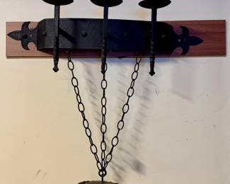 Wrought Iron Wall Mounted Candle Holder