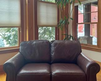 Leather Loveseat