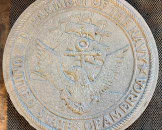 US Navy Cement Plaque
