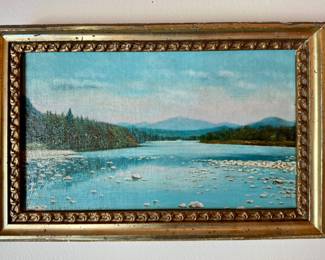 Landscape Oil on Canvas, Signed