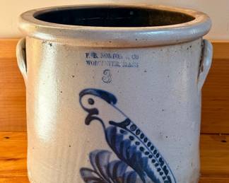 F.B. Norton Co. 3 Gallon Crock (Worcester, MA)