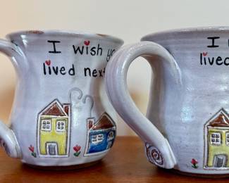 (2) MudWorks Pottery Mugs