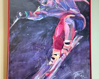 "Vertical Drop" Framed Terry Rose Poster