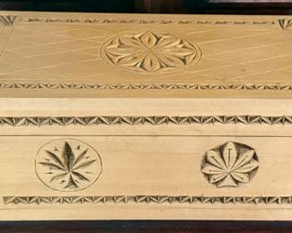 Artisan Crafted Chip Art Jewelry Box