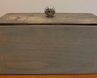 Artisan Crafted Wood Storage Box
