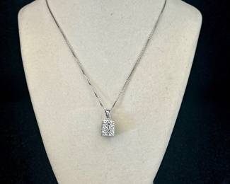 Sterling Silver Necklace with Keepsake Pendant