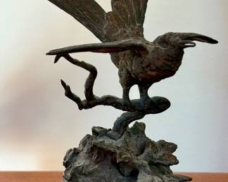 Bronze Bird Statue