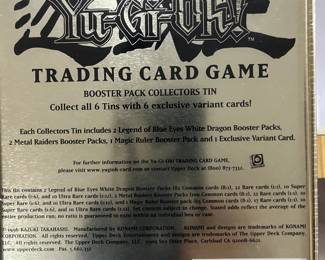 Collectible Yu-GI-Oh Trading card Game Booster Pack tin still in shrink wrap!!!!!