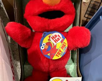 Tickle Me, Elmo!!! In box...WHAAAT?!