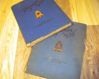 OLYMPIA 1936 VOL I & II      photos are pasted to pages