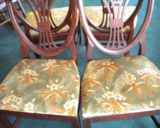 Set of 6 antique dining chairs