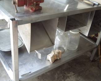 Stainless steel work table