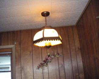 2 vintage working light fixtures