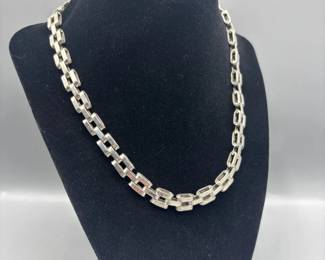 Heavy Link Sterling Silver Necklace Mexico