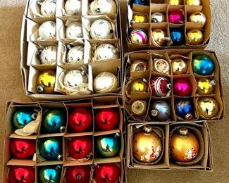 Various Vintage Christmas Ornaments