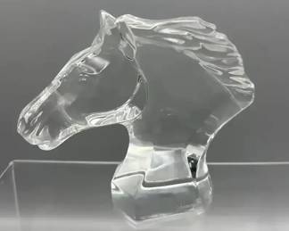 004 Baccarat Crystal Horse Head