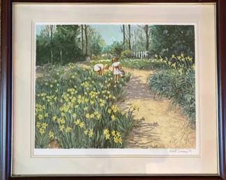 Robert Sarsony Path to the Garden Art Print signed