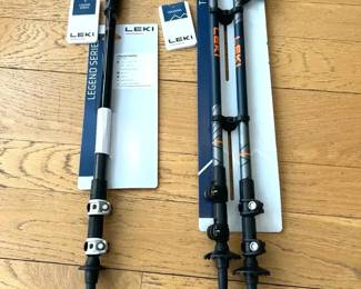 Pair of LEKI Legacy Lite Ultralite Trekking Poles Single LEKI Legend Series Pole