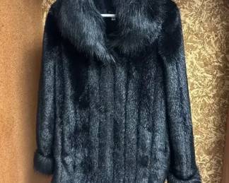 Vintage Black Fur Coat