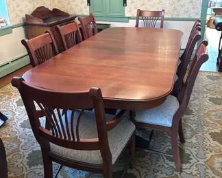 Richardson Brothers Company Dining Table and Chairs, Made in the USA
