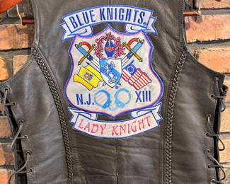 This Blue Knights Lady Knight vest will not be available for sale. Out of respect for the organization, it will be returned to the Blue Knights as requested.