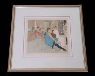 After ToulouseLautrec Signed Print