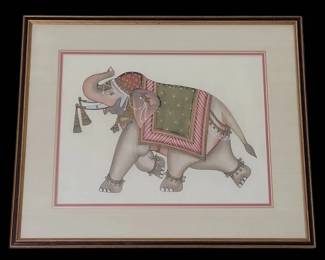 Elephant On Silk