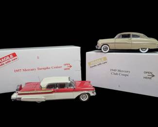 DANBURY MINT Two Mercurys