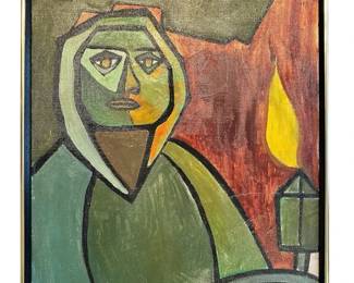 Vintage CHAVEZ Street Vendor Oil