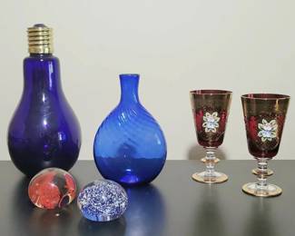 Cobalt Ruby Glass