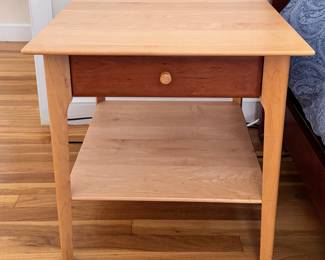 Crate & Barrel Copeland Sturbridge maple & cherry nightstands (2 available)
