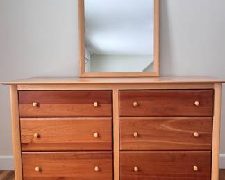 Crate & Barrel Copeland Sturbridge 6-drawer maple & cherry dresser 