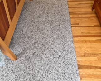 Wood rug, 9x6, multi-weave grey