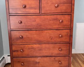 Tall 6 drawer wood dresser by Stanley/Young America